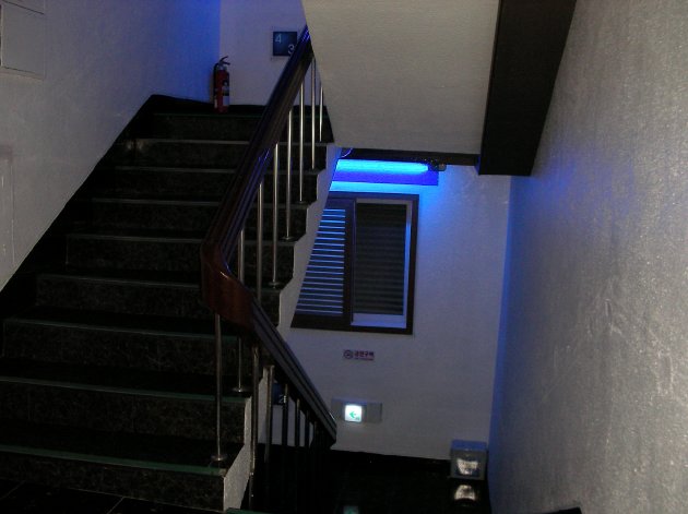 トップモーテルの階段